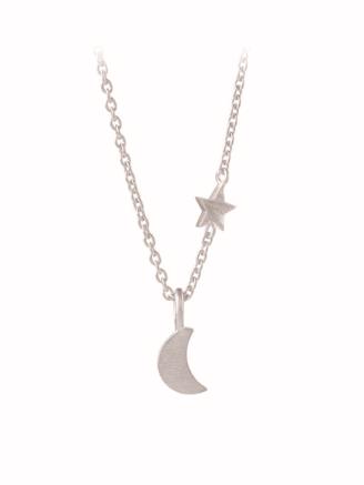 Luna Star Necklace 40-48 cm Silver