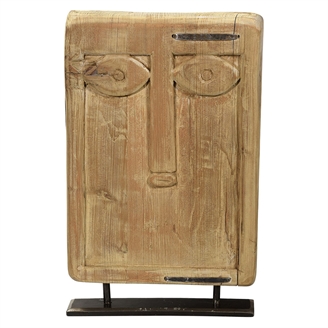 Trademark Living Art træskulptur på jernfod