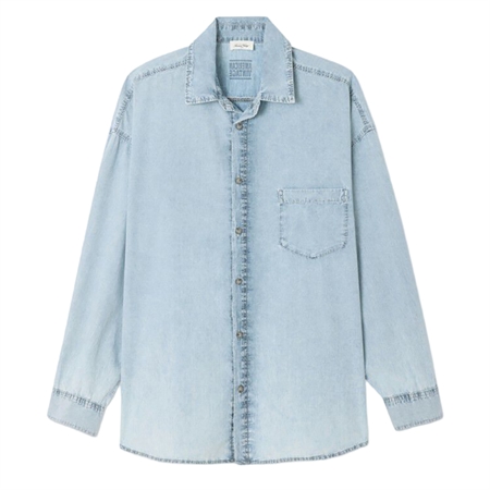 American Vintage PAYBOU Unisex Shirt Blue Snow