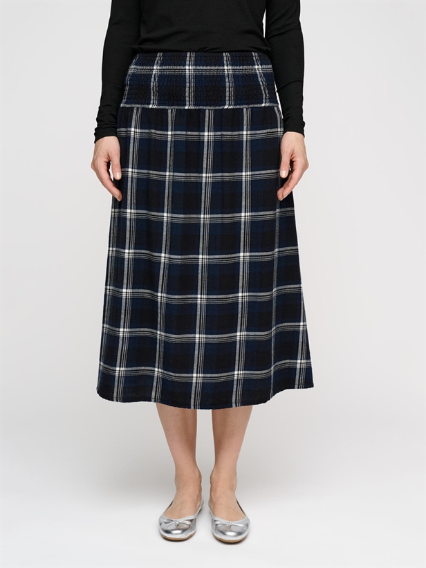 Moshi Moshi Mind Maggie Skirt Check Dark navy check