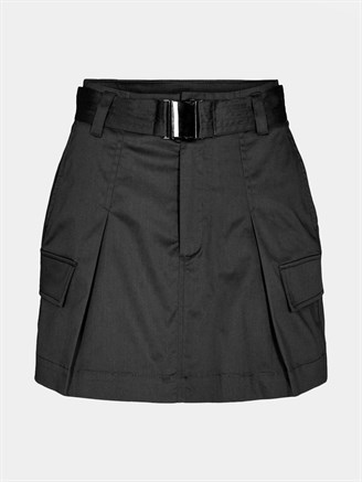 Co Couture Marshall Crop Pocket Skirt Black