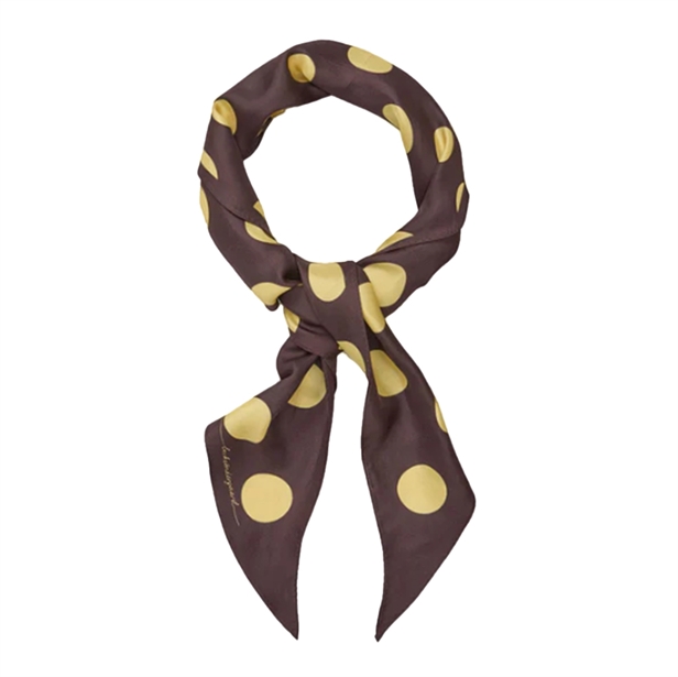 Becksöndergaard Maxi Polka Triangle Sia Scarf Hot Fudge Brown