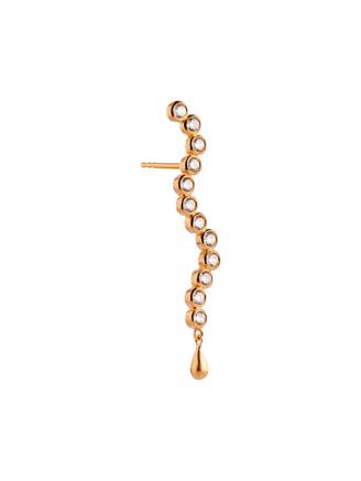 Stine A Midnight Sparkle Long Earring Gold Left