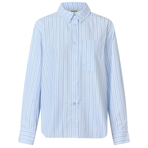 Modström MilleMD stripe shirt Light blue and Navy stripe