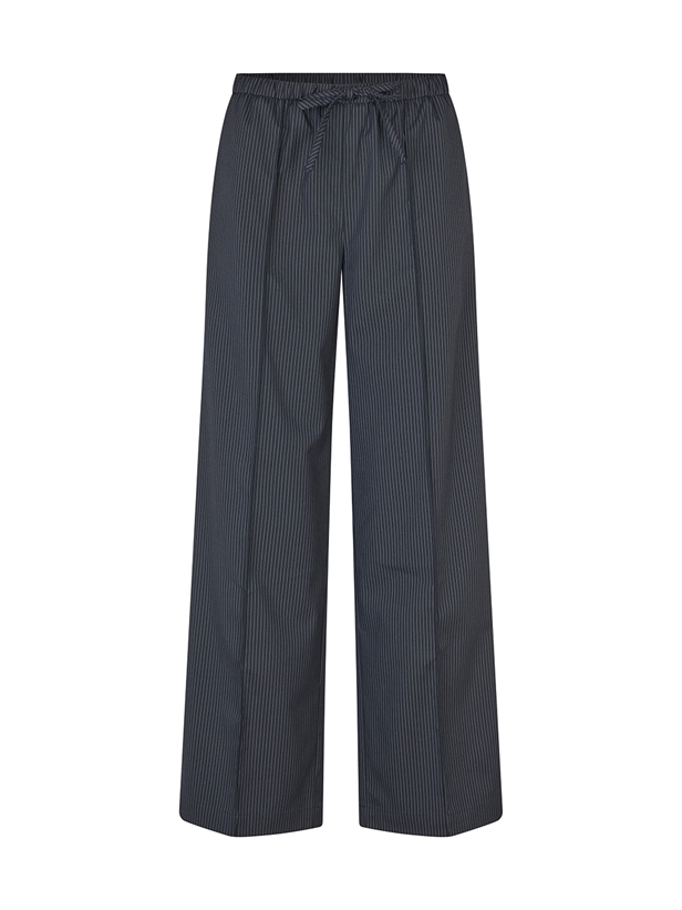 Modström Paitynmd pants Navy Sky Pinstripe