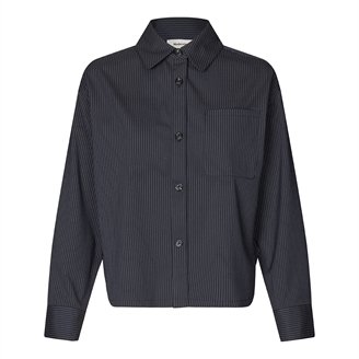 Modström Paitynmd shirt Navy Sky Pinstripe