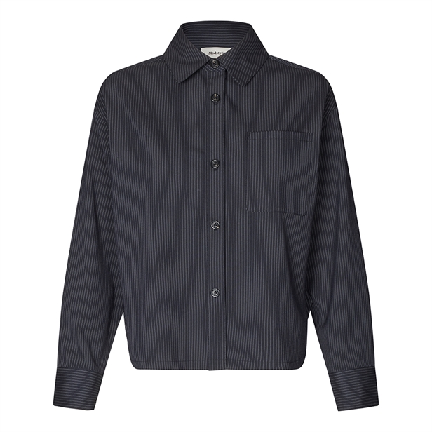 Modström Paitynmd shirt Navy Sky Pinstripe