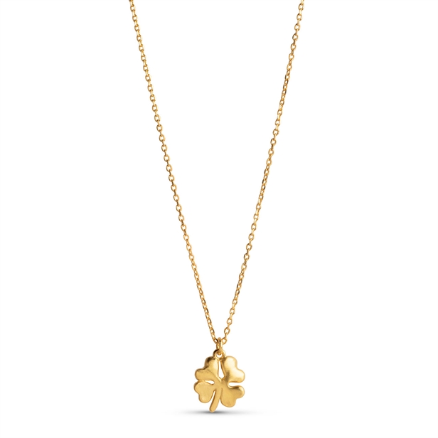 Enamel Copenhagen Organic Clover Necklace Guld
