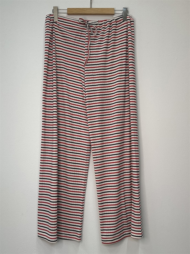 Nørgaard På Strøget NPS Nova Pants Tricolore Ecru/Red/Marine