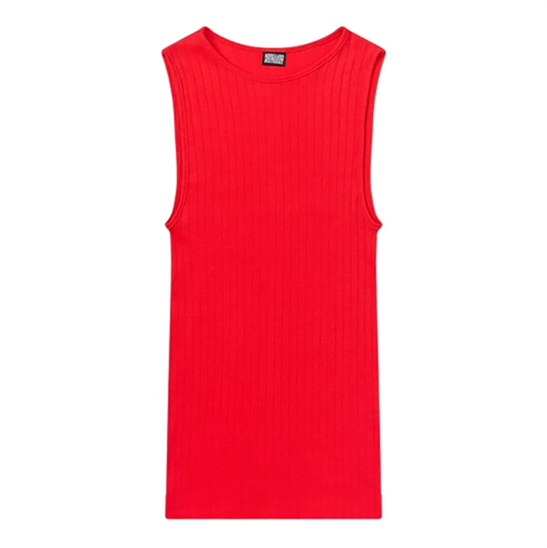 Nørgaard På Strøget NPS Tank Top Solid Colour, Red