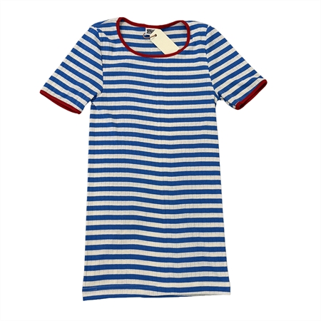 Noergaard Paa Stroget 101 Short Sleeve Kontrast Blue Ecru t-shirt