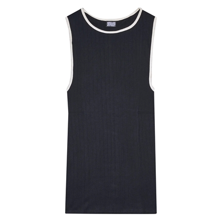 Nørgaard På Strøget NPS Tank Top Kontrast, Black/Ecru