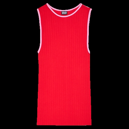 Nørgaard På Strøget NPS Tank Top Kontrast, Red/Light Pink