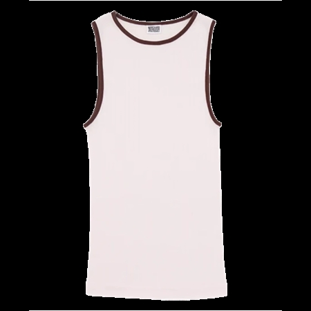 Nørgaard På Strøget NPS Tank Top Kontrast, Rose/Brown