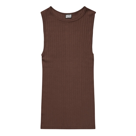 Nørgaard På Strøget NPS Tank Top Solid Colour, Brown
