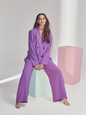 Co Couture New Flash Oversize Blazer Violet