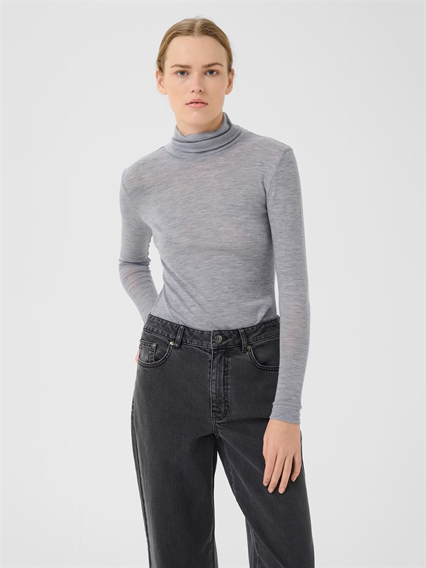 Gestuz NiniaGZ wool rollneck Grey Mélange
