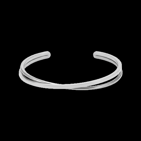 Jane Kønig Olympia Bangle armring i stainless steel sølv hos MAAK Shop - model OB-SS26-SS-S_