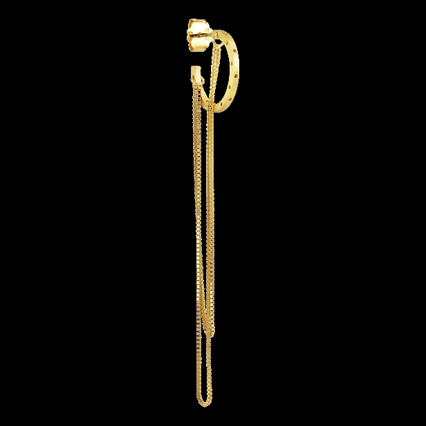 Jane Kønig Orbis Chain Hoop Guld