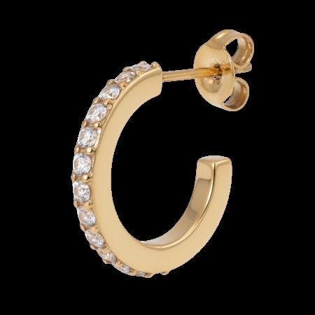 Jane Kønig Olympia Hoop with Stones 10 Guld