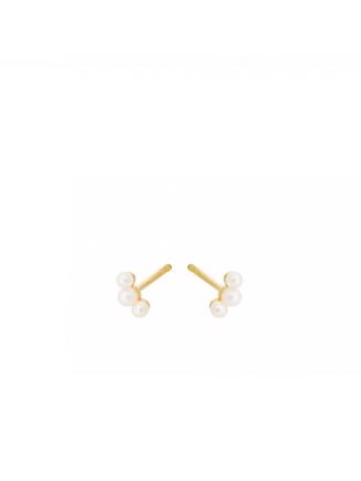 Pernille Corydon Ocean Pearl Earsticks size 6 mm Gold