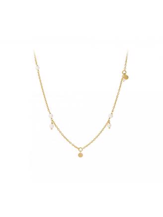Pernille Corydon Ocean Pearl Necklace length 40-48 cm Gold