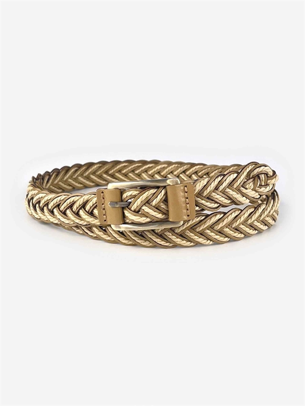 Plissé Copenhagen Pheobes belt One Size Khaki