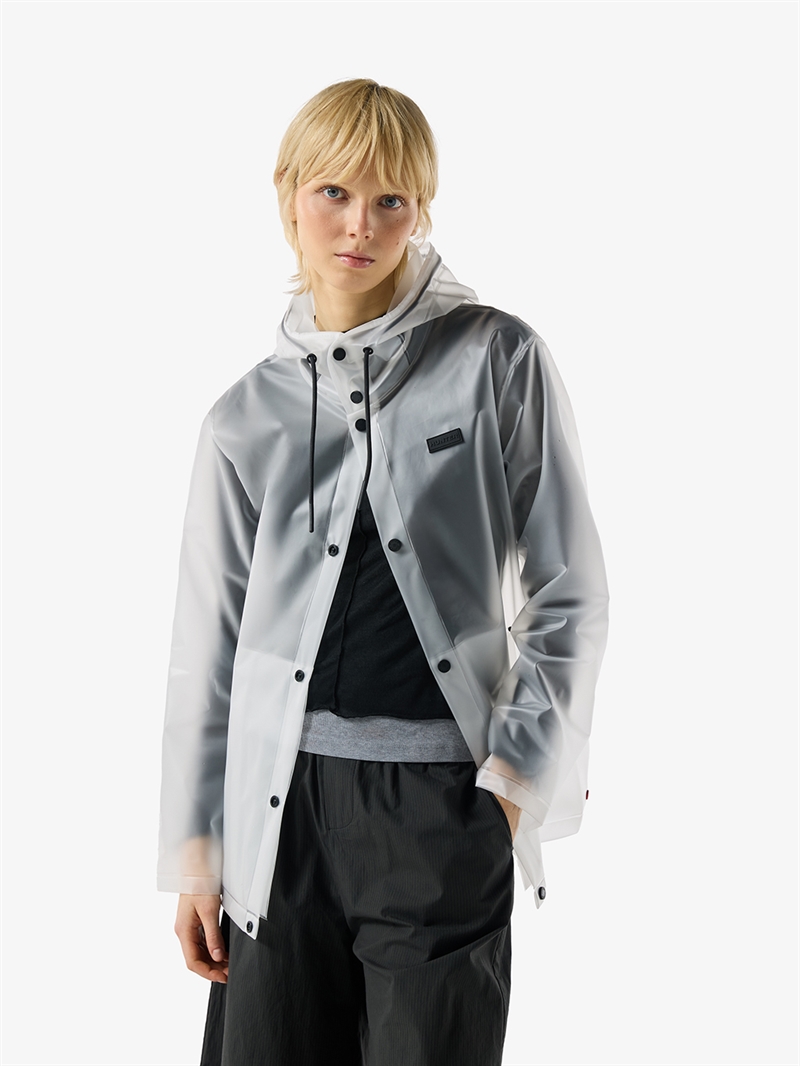Hunter PU Hooded Jacket Clear Matte