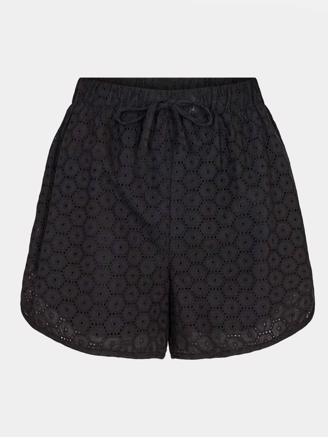 Co Couture Paige Anglaise Shorts Black