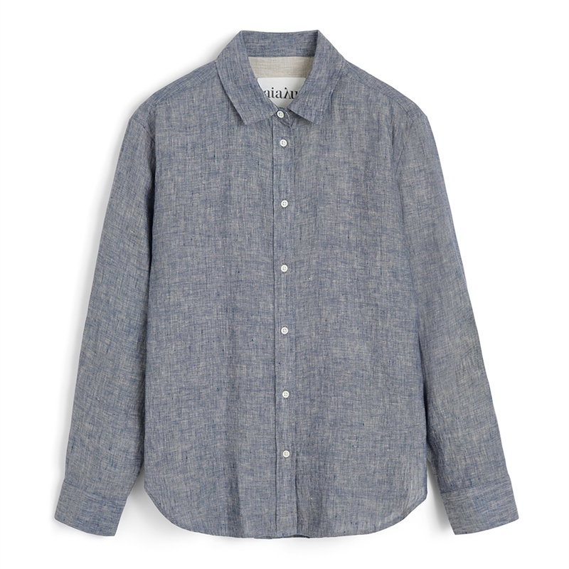 Aiayu Paulina Shirt Linen Night Sky
