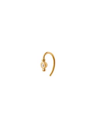 Petit Bon-bon White Zircon Earring Piece Gold