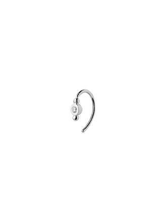 Petit Bon-bon White Zircon Earring Piece Silver