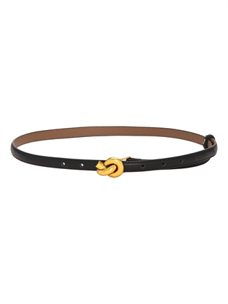 Plissé Copenhagen Knot Belt One Size Black