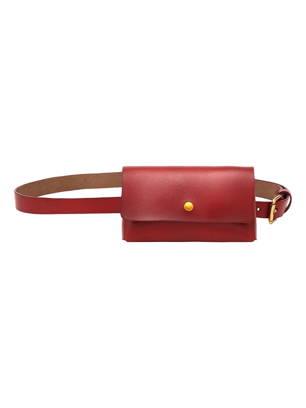 Plissé Copenhagen Taia Belt Bag One Size Burgundy