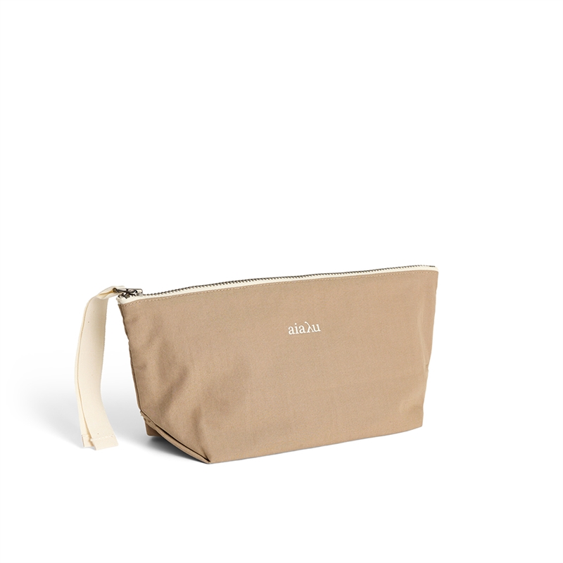 Aiayu Pouch Mini Heavy Poplin Light Earth
