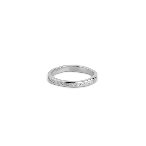 Enamel Copenhagen Heart Ring Silver