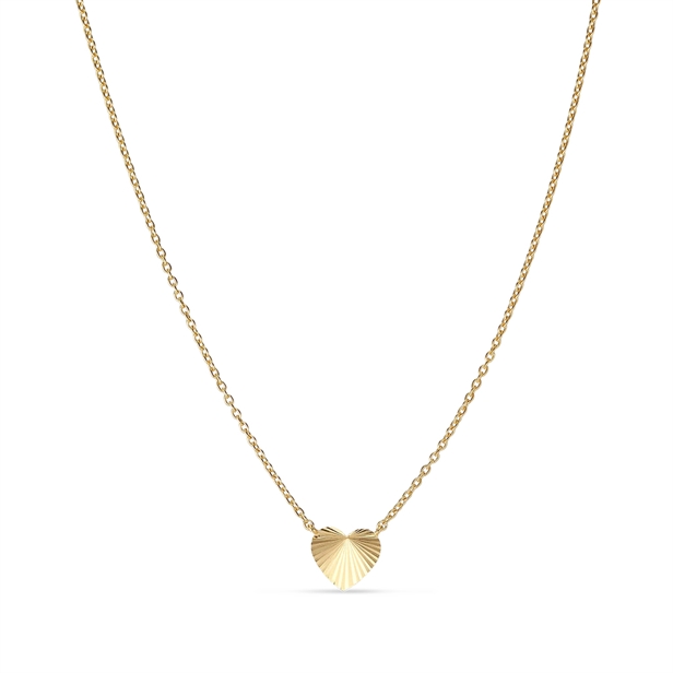 Jane Kønig Reflection Heart Necklace Guld