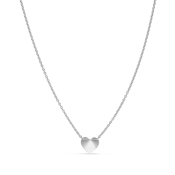 Jane Kønig Reflection Heart Necklace Silver