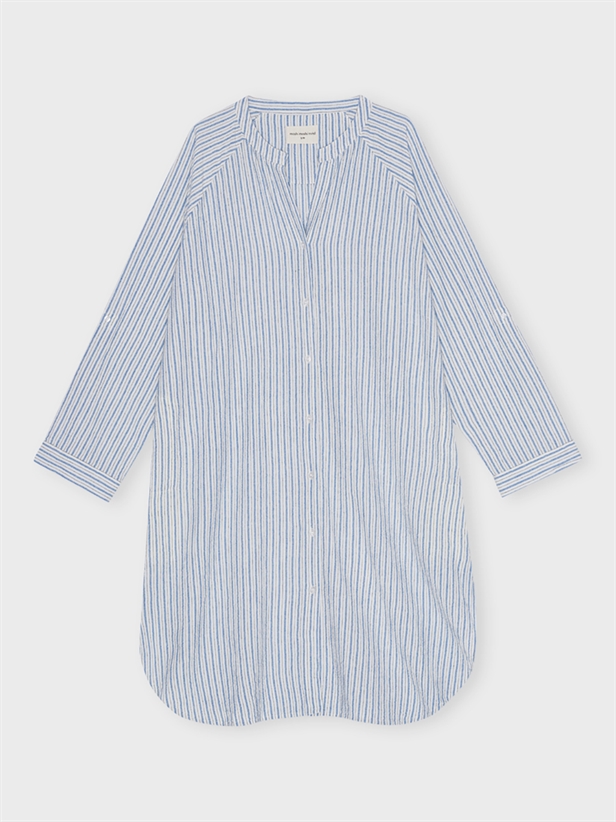 Moshi Moshi Mind Remain Shirtdress Stripe Ecru/Light Blue