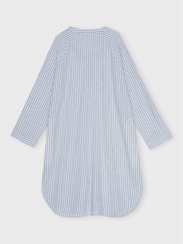 Moshi Moshi Mind Remain Shirtdress Stripe Ecru/Light Blue