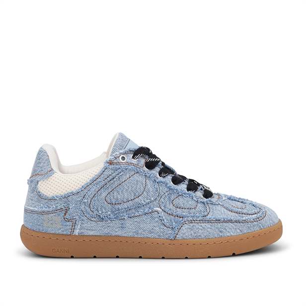 Ganni S3084 08 Denim Raw Edge Light Blue Vintage