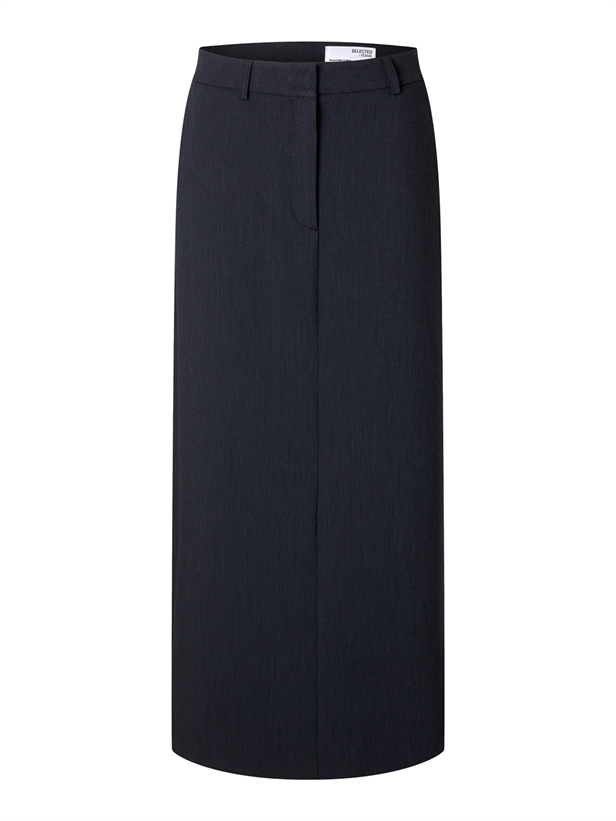 Selected Femme SlfRita HW Long Skirt Dark Sapphire