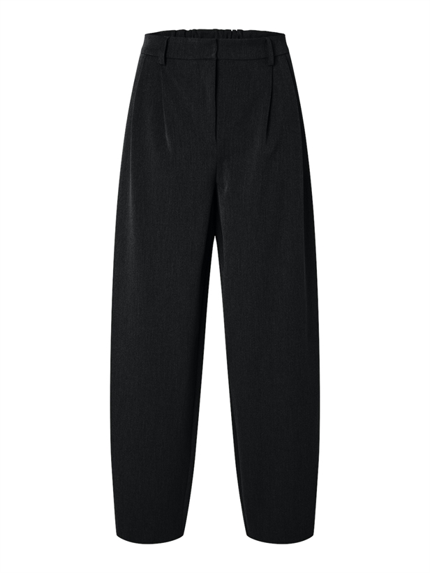 Selected Femme SlfPiya HW Barrel Pant Black