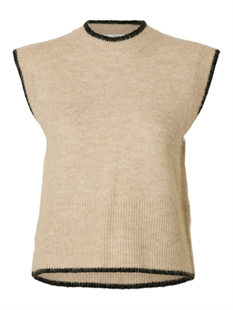 Selected Femme SlfAlva O-Neck Knit Vest Birch