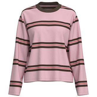 Selected Femme SlfBoxy-Luma LS O-Neck Tee Bleached mauve