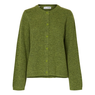 Selected Femme SlfLulu New LS Knit Cardigan Dark Citron