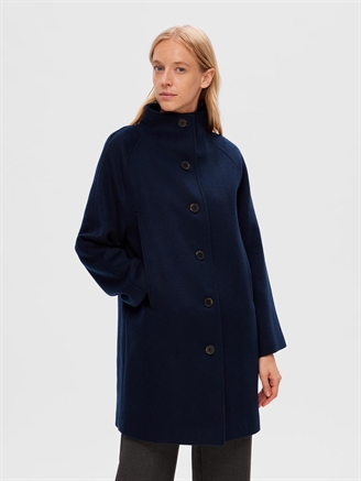 Selected Femme SlfVinni Wool Coat Dark Sapphire