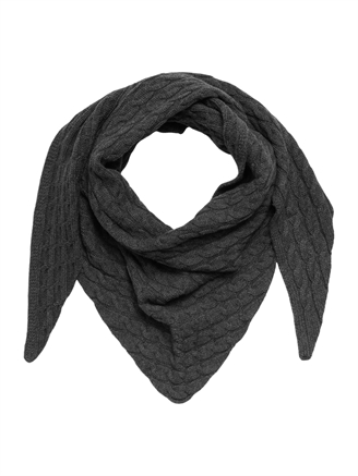 Selected Femme SlfLea Triangle Wool Scarf Volcanic Ash