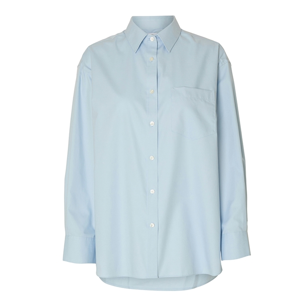 Selected Femme SlfEster LS Oversize Shirt Cashmere Blue