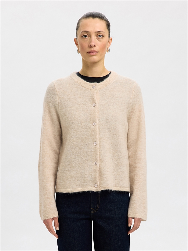 Selected Femme SlfLulu New LS Knit Cardigan Birch